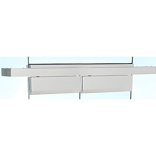 CRL Satin Anodized Double Floating Door Closer Header - Custom Length