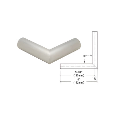 CRL Brushed Stainless 1-1/4" Schedule 40 Steel - 90 Degree Corner