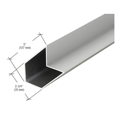 CRL-U.S. Aluminum 90º Inside/Outside Structural Silicone Mullion - 24'-2", Clear Anodized Class 1