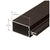 CRL-U.S. Aluminum Series 2200 Thermally Broken 4" Tubular Mullion, Bronze Black Anodized, 24'-2"
