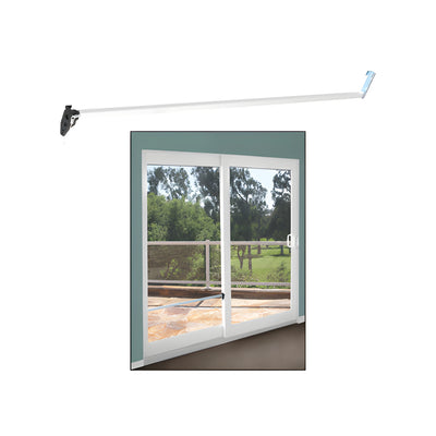 CRL White Security Bar for Sliding Glass Doors