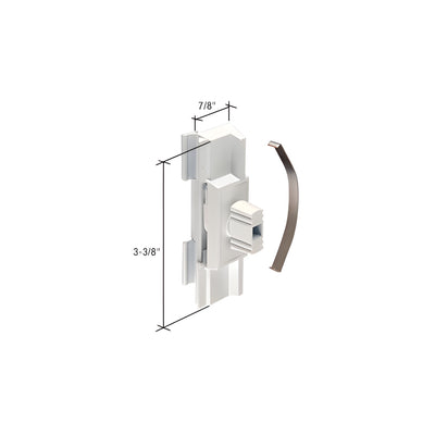 CRL White Diecast Sliding Window Latch and Pull for Superior Windows