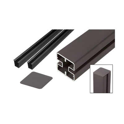 CRL Matte Bronze Heavy-Duty Windscreen Post Kit - 72"