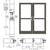 CRL-U.S. Aluminum Class I Bronze Black Anodized IG600 Series Custom Pair StormFront™ Butt Hinged Entrance for Panic and Overhead Concealed Closer