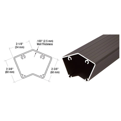 CRL Bronze 100 Series 42" 135 Degree Fascia Mount Post Only for 100 Series Rails