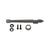 Rixson® Dark Bronze 28 Series Center-Hung Floor Mounted Closer Arm with Door Alignment Hardware