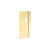 CRL Satin Brass 4" x 10" Left Hand Center Lock Latch Guard