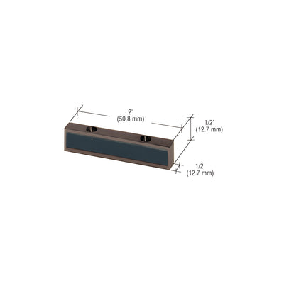 CRL Bronze Header Mounted Single Door Stop