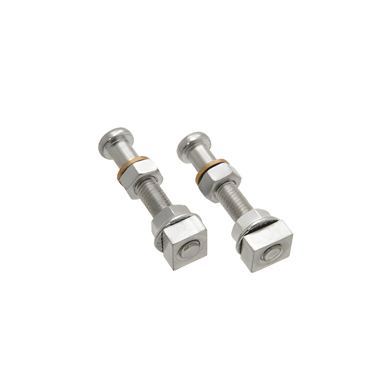 Two metal CRL EZ-Slide 80 regulator bolts shown with threaded shafts, nuts, and square base components.