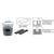 CRL 3/8" x 1/2" x 1" Neoprene Setting Blocks - 80 Durometer