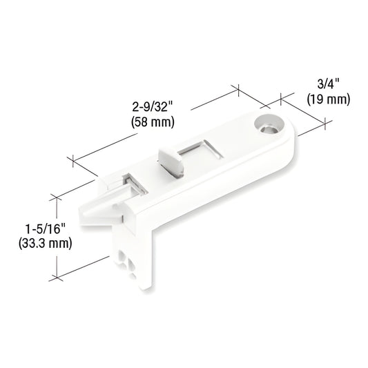 CRL White Tilt Window Latch Replacement for Keller Windows