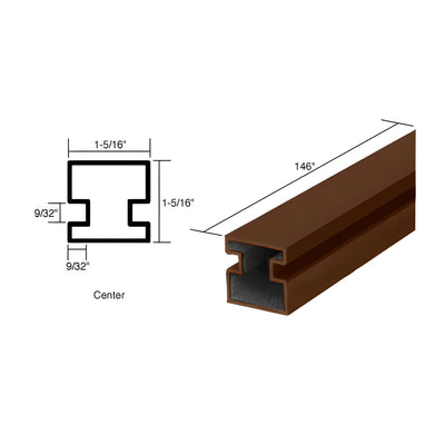 CRL Duranodic Bronze 146" Center Post Extrusion