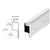 CRL White 5/16" Roll Formed Aluminum Standard Lip Screen Frame - 144"