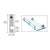 CRL Brushed Nickel Left Hand Rod Support