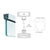 CRL Satin Anodized Wide U-Channel with Top Load Roll-In Glazing Gasket for 3/8" and 1/2" Glass - 240" Length