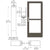 CRL-U.S. Aluminum Bronze Black Anodized Custom Single Series 400 Medium Stile Offset Pivot Entrance Door With Panic for Overhead Concealed Door Closer