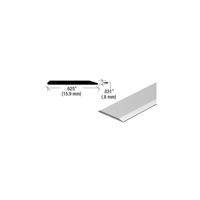 CRL Brite Anodized Aluminum 5/8" Flat Face Mirror Edge Molding