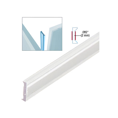 CRL Clear Copolymer Strip for Abutment Joints - 1/2" (12mm) Tempered Glass