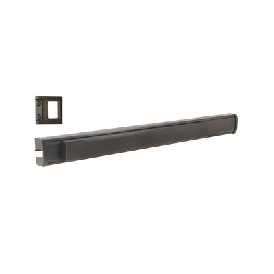CRL Jackson® 1295 Push Pad Rim Panic Exit Device - Fluted Texture Extrusion, 'S' Type Strike, 36", Bronze