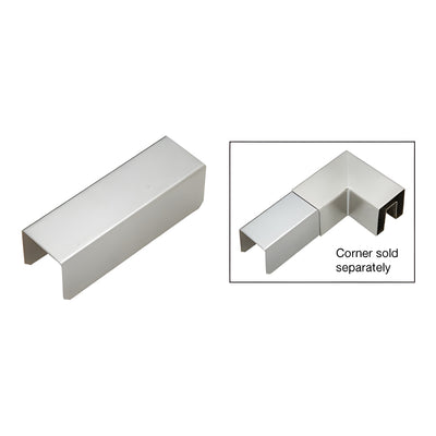 CRL 2-1/2" Stainless Steel Square Crisp Connector Sleeve for Square Cap Railing, Square Cap Rail Crisp Corner, and Hand Railing