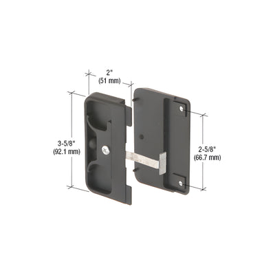 CRL Sliding Screen Door Latch and Pull with 2-5/8" Screw Holes