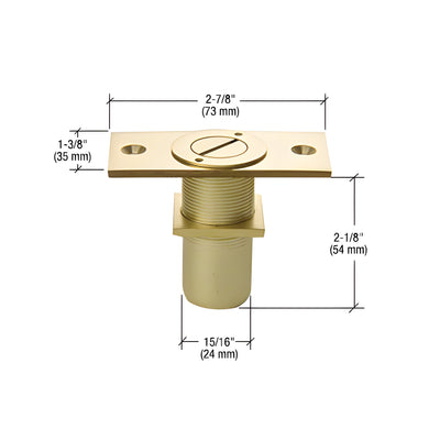 CRL Brass Dust Proof Keeper Locking Option