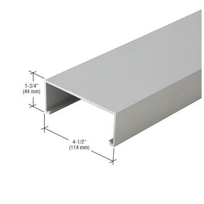 CRL-U.S. Aluminum Center Hung Door Header, Clear Anodized Class 1 - 21'-4"