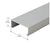 CRL-U.S. Aluminum Center Hung Door Header, Clear Anodized Class 1 - 21'-4"