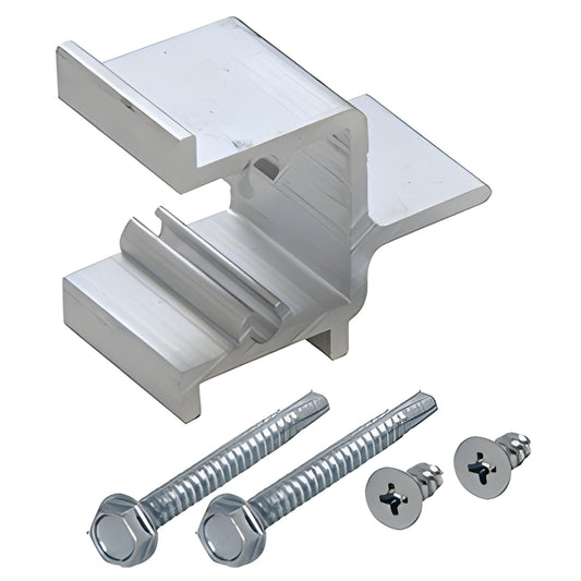 CRL-U.S. Aluminum Intermediate Mullion Shear Block w/ Screws 20-Pack