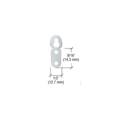 CRL Large Oval Eyelet Flat Metal Type Hangers