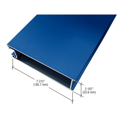 CRL-U.S. Aluminum Custom KYNAR® Paint 7-5/16" Bottom Rail IG500 Door for 9/16" Glazing - 21'