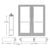 CRL-U.S. Aluminum Bronze Black Anodized Custom Pair Series 550 Wide Stile Offset Pivot Entrance Doors for Surface Mount Door Closers