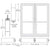 CRL-U.S. Aluminum White KYNAR® Paint Custom Pair Series 550 Wide Stile Offset Pivot Entrance Door for Overhead Concealed Door Closers