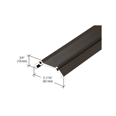 CRL-U.S. Aluminum 90 Degree Structural Silicone Outside Corner Adaptor, Dark Bronze/Black Anodized Class 1 - 24'-2"