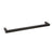 CRL Matte Black "SQ" Series 24" Square Tubing Mitered Corner Single-Sided Towel Bar