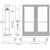 CRL-U.S. Aluminum Clear Anodized Custom Pair Series 550 Wide Stile Geared Hinge Entrance Doors for Overhead Concealed Door Closers