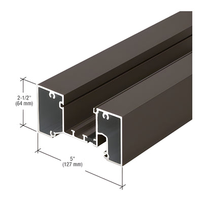 CRL-U.S. Aluminum Head/Jamb Mullion, Thermally Broken, Dark Bronze/Black Anodized Class 1 - 24'-2"