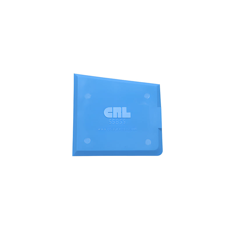 A blue CRL sealant finishing tool featuring a 3-1/2 inch length and 3-1/4 inch width for smoothing applications.