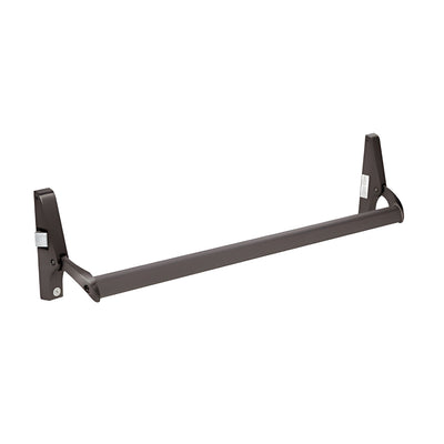 CRL Dark Bronze Cross Bar Panic Exit Device - Left Hand Reverse Bevel Rim