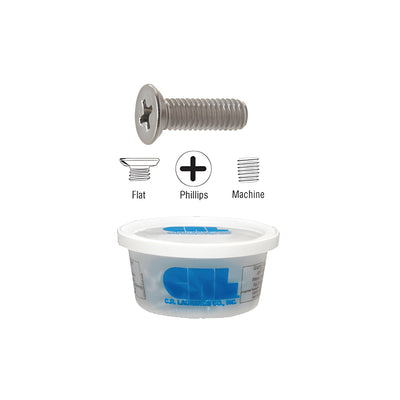 CRL P-Series Stainless Steel #10-32 x 5/8" Undercut Flat Head Phillips Top Rail Connecting Screw