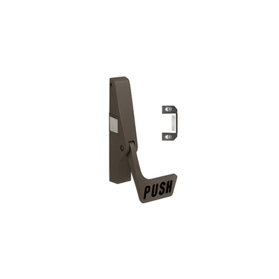 CRL Dark Bronze Jackson® 10 Series Left Hand Reverse Bevel Paddle Rim Panic Exit Device