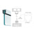 CRL Satin Anodized Wide U-Channel with Top Load Roll-In Glazing Gasket for 3/8" and 1/2" Glass - Custom Length
