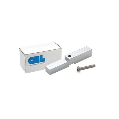 CRL Polished Nickel Adapter Block for Prima, Shell and Rondo Hinges