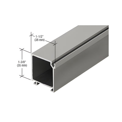CRL-U.S. Aluminum Anodized 1-5/16" Glass Stop, Clear Anodized Class 1 - 24'-2"