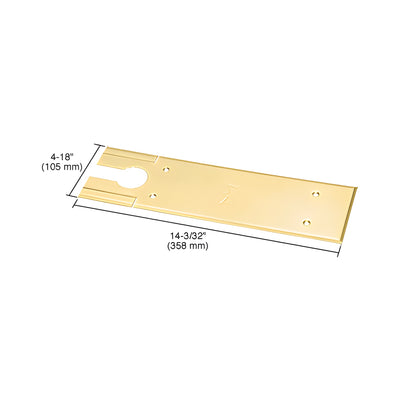 Dormakaba® Polished Brass BTS80 Series Cover Plate