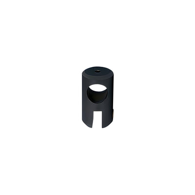 CRL Matte Black Movable Bracket for 3/8" to 1/2" Glass