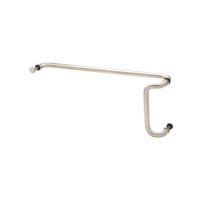 CRL Satin Anodized 10" x 28" Back-to-Back Offset Combination Push and Pull Handle Set