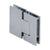 CRL Polished Chrome Geneva 380 Series Adjustable 180º Glass-to-Glass Hinge