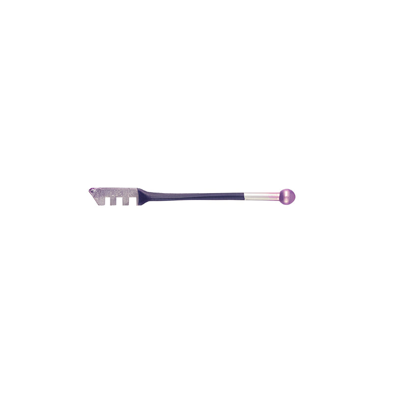A CRL Fletcher ball end glass cutter with a steel handle and a 5/32 inch carbide wheel.