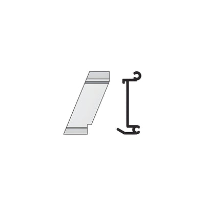 CRL-U.S. Aluminum Left Hand 135º Outside Corner Anchor Clip 4/Pk